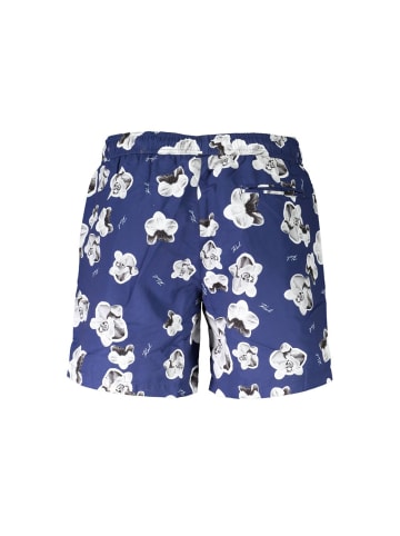 Karl Lagerfeld Blaue Polyester-Badeshorts