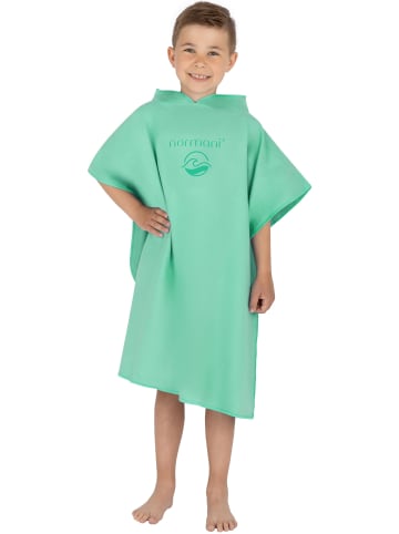 normani Kinder Badeponcho aus schnelltrocknendem Mikrofaser in Minze