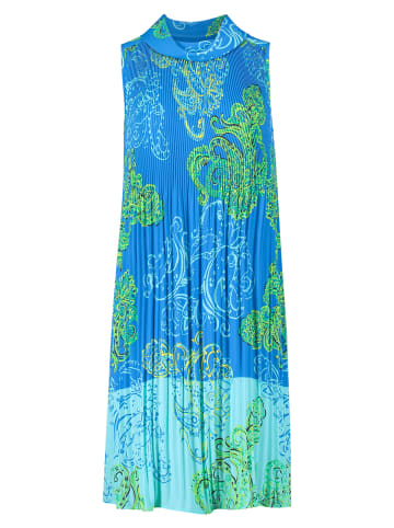 Betty Barclay Plisseekleid ohne Arm in Green/Blue