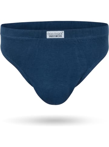 normani 6 Slips aus Baumwolle mit Stretchbund für Herren in 3 x Navy 3 x Schwarz