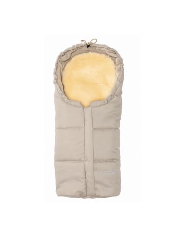 Hofbrucker Lammfell-Fußsäckchen Leni für Babyschale und Kinderwagen in Beige