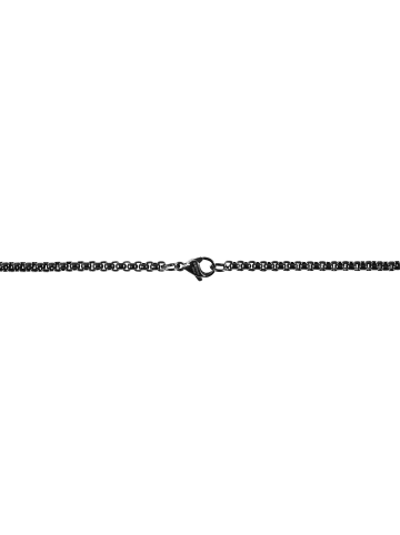 Adeliás Unisex Halskette mit Anhänger – aus Edelstahl in schwarz