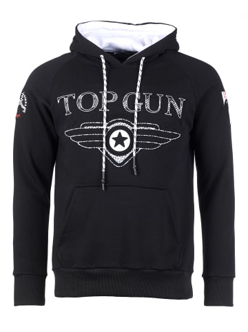 TOP GUN Hoodie Defend TG20193010 in black