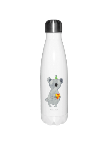 Mr. & Mrs. Panda Thermosflasche Koala Geschenk ohne Spruch in Weiß