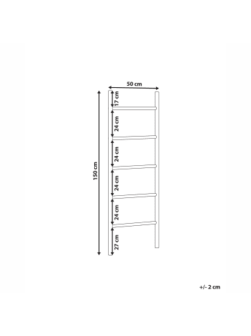 Beliani Handtuchständer ITAPEVA in  - (W) 50 x (H) 150 cm