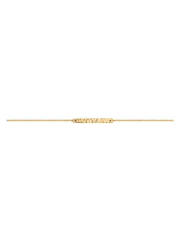 Elli Halskette 925 Sterling Silber Rechteck, Geo in Gold