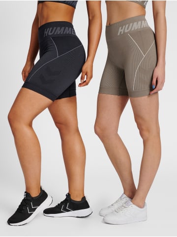 Hummel Kurze Hose Hmlte Christel Damen in BLACK/CHATEAU GREY