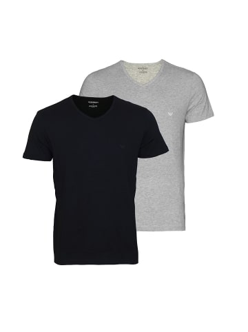 Emporio Armani Shirt 'Doppelpack' in black grey