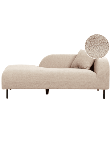 Beliani Chaiselongue LE CRAU in Grau - (W) 170 x (H) 65 x (L) 84 cm