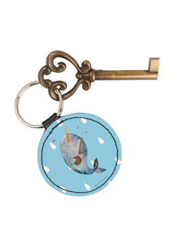 Mr. & Mrs. Panda Anhänger Narwal Gitarre ohne Spruch in Blau Pastell