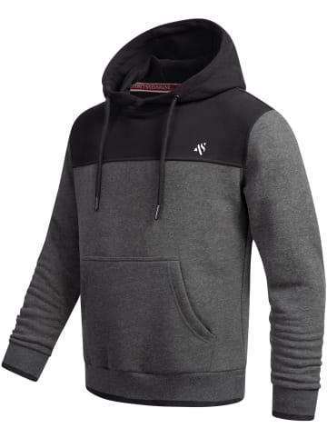 Alessandro Salvarini Kapuzenpullover Alessandro Salvarini Herren Hoodie AS312 in Dunkelgrau