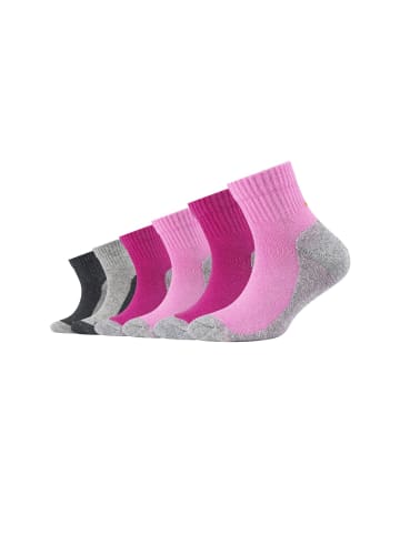 camano Sportsocken kurz 6er Pack function in fuchsia