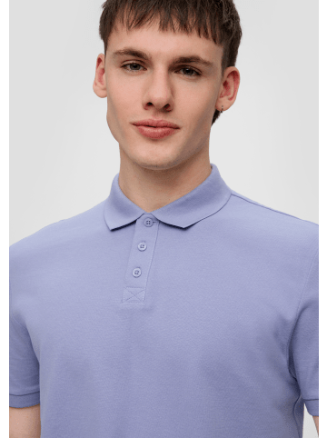 QS Polo-Shirt kurzarm in Lila