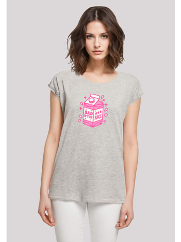 F4NT4STIC T-Shirt Internationaler Frauentag: Girl-Power-Design in grau meliert