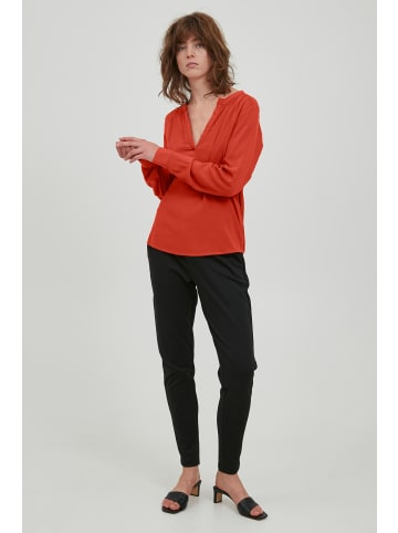 ICHI Langarm-Bluse IHMAIN Regular fit in Pureed Pumpkin