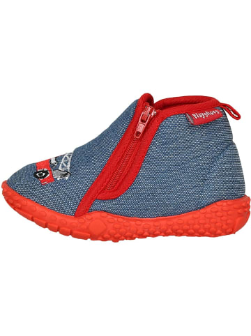 Playshoes Kinder Hausschuh "Hausschuhe Feuerwehr" in Blau