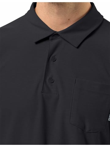Jack Wolfskin Poloshirt für Herren in Schwarz