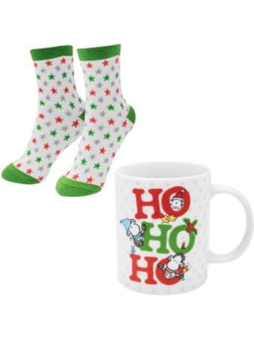 Sheepworld Nonbook - Tasse-Socken-Set Motiv Ho ho
