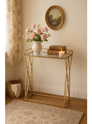 möbel-direkt Konsolentisch Pia in antik goldfarben