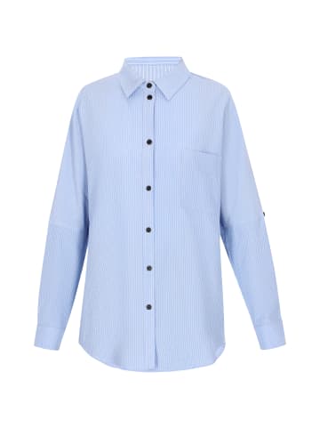 SANIKA Women Shirt in Blue Stripes