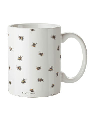 Mr. & Mrs. Panda Tasse Hummel flauschig ohne Spruch in Weiß