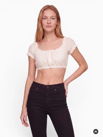 Nübler Dirndlbluse Kurzarm Sofia in Creme
