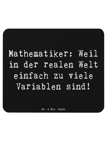 Mr. & Mrs. Panda Mouse Pad Spruch Mathematiker Leben mit Spruch in Schwarz
