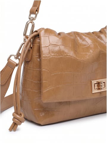 KASSANDRA Schultertasche in BROWN