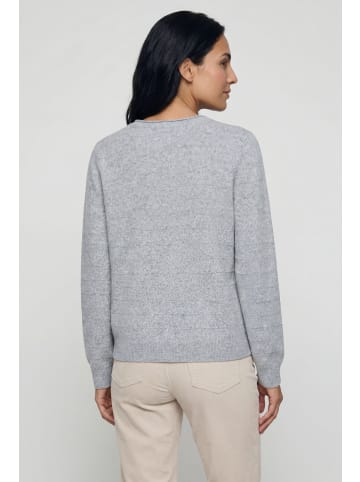 Olsen Strickpullover in hellgrau - 0001