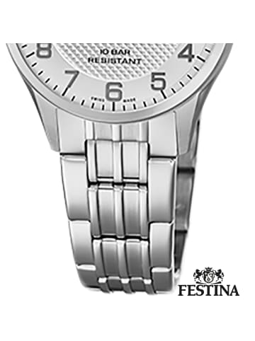 Festina Analog-Armbanduhr Festina Swiss Made silber klein (ca. 29mm)