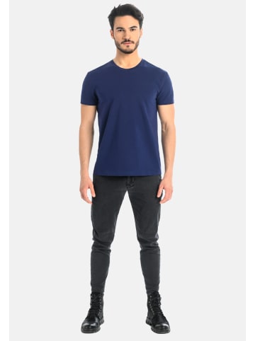 Teyli Klassisches Herren-T-Shirt aus Baumwolle Lucca in blau