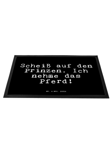 Mr. & Mrs. Panda Schmutzmatte Problem auf den Prinzen.... mit Spruch in Schwarz