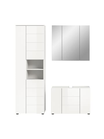 ebuy24 Badmöbelset Vira (3-teilig) Weiß 157 x 34 cm
