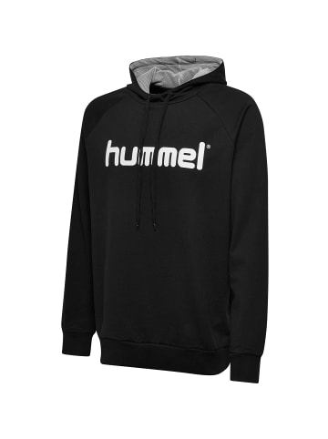 Hummel Logo Hoodie Kapuzen Pullover HMLGO in Schwarz
