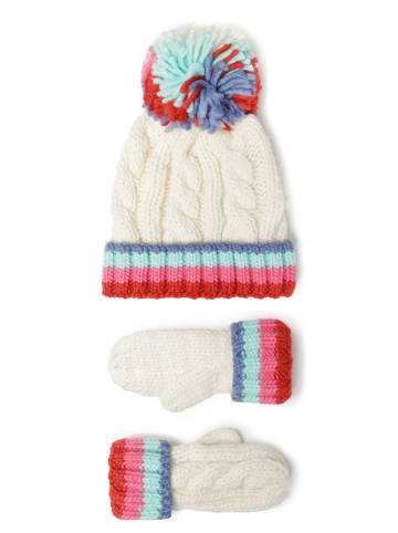 Minoti 2tlg. Set: Mützen 20hat7 in weiß