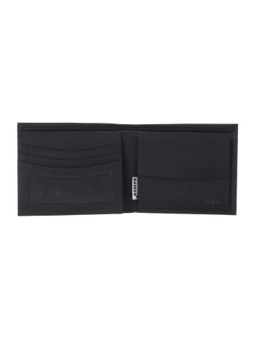 oxmox New Cryptan Geldbörse RFID Schutz 12 cm in schwarz-crab 2.0grey