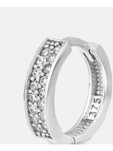 Diamant L'éternel Creolen aus 375 Weißgold mit Zirkonia