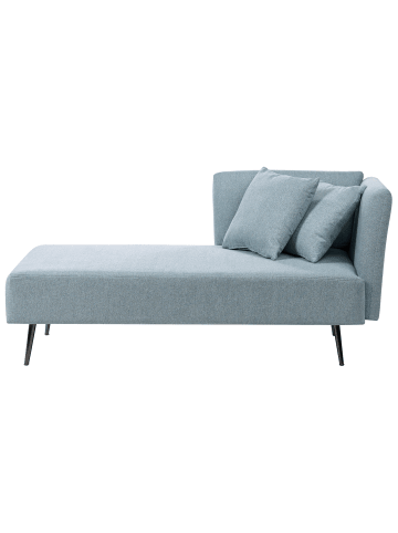 Beliani Chaiselongue RIOM in Grün/Schwarz - (W) 156 x (H) 75 x (L) 77 cm