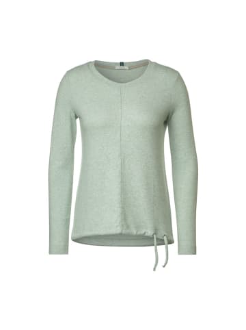 Cecil Langarmshirt in clear sage green melange