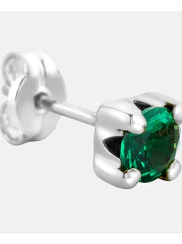 Diamant L'éternel Ohrringe aus 375 Weißgold mit Smaragd