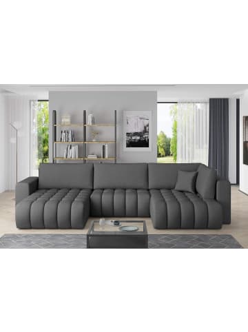 MF Design Bonita Recamiere Links in Grau -  (L) 175 x (B) 350 x (H) 92 cm