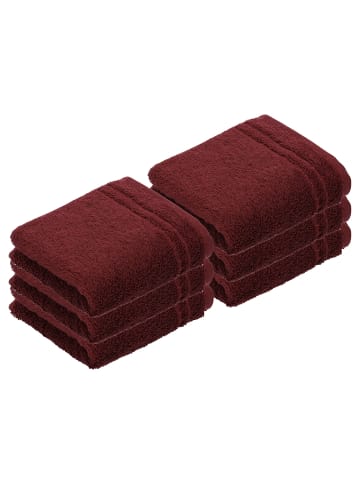 Vossen 6er Pack Gästetuch in terra