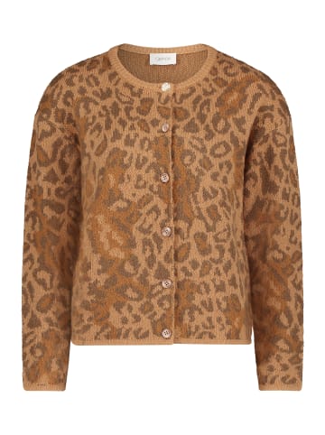 CARTOON Strick-Cardigan mit Rundhalsausschnitt in Camel/Braun