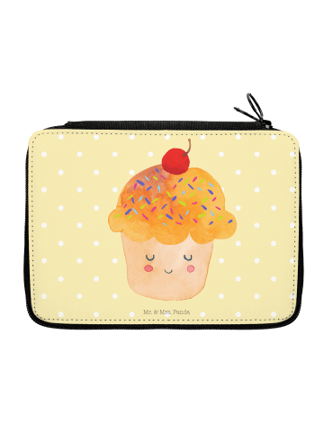 Mr. & Mrs. Panda Schulmäppchen Cupcake ohne Spruch in Gelb Pastell