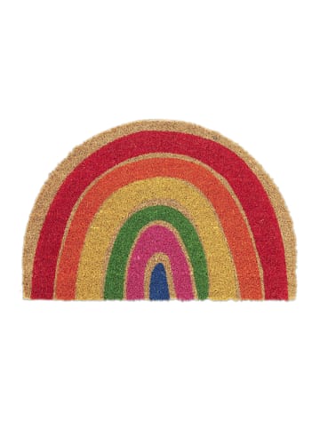 Kokosfußmatte "Regenbogen" in Bunt - 40 x 60 cm