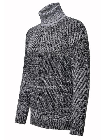 Rusty Neal Schwerer Grobstrick Rollkragen-Pullover in Grau