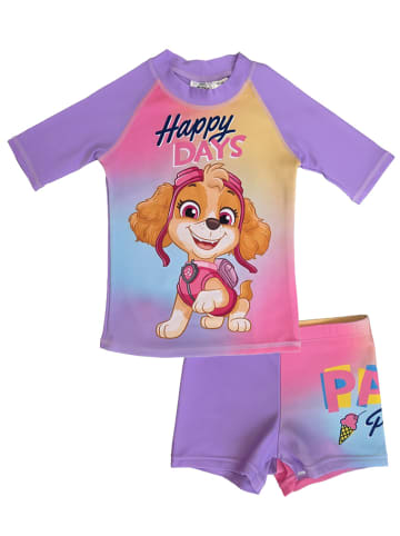 Paw Patrol Paw Patrol Schwimmset UV-Schutz 30 Happy Days Badeanzug Zweiteiler in lila