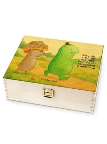 Mr. & Mrs. Panda Teebox Schildkröte Maus Design mit Spruch in Weiß