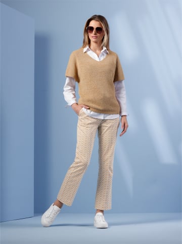 Heine Kurzarmpullover in camel