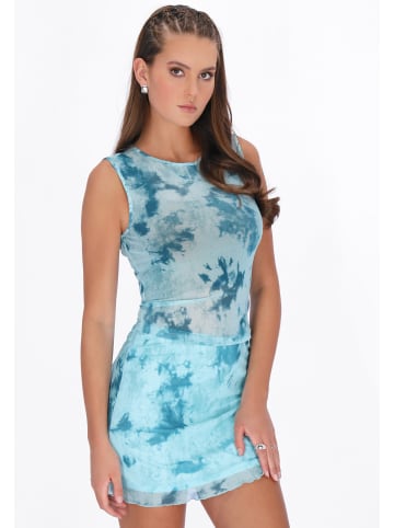 myMo ROCKS Women Top in aqua multicolor